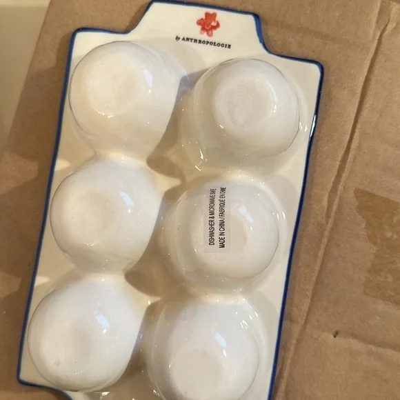 LAST ONE ! Anthropologie HAPPY BRIGHT CHEERFUL Luna Bakeware Egg Crate NWT - Picture 5 of 6